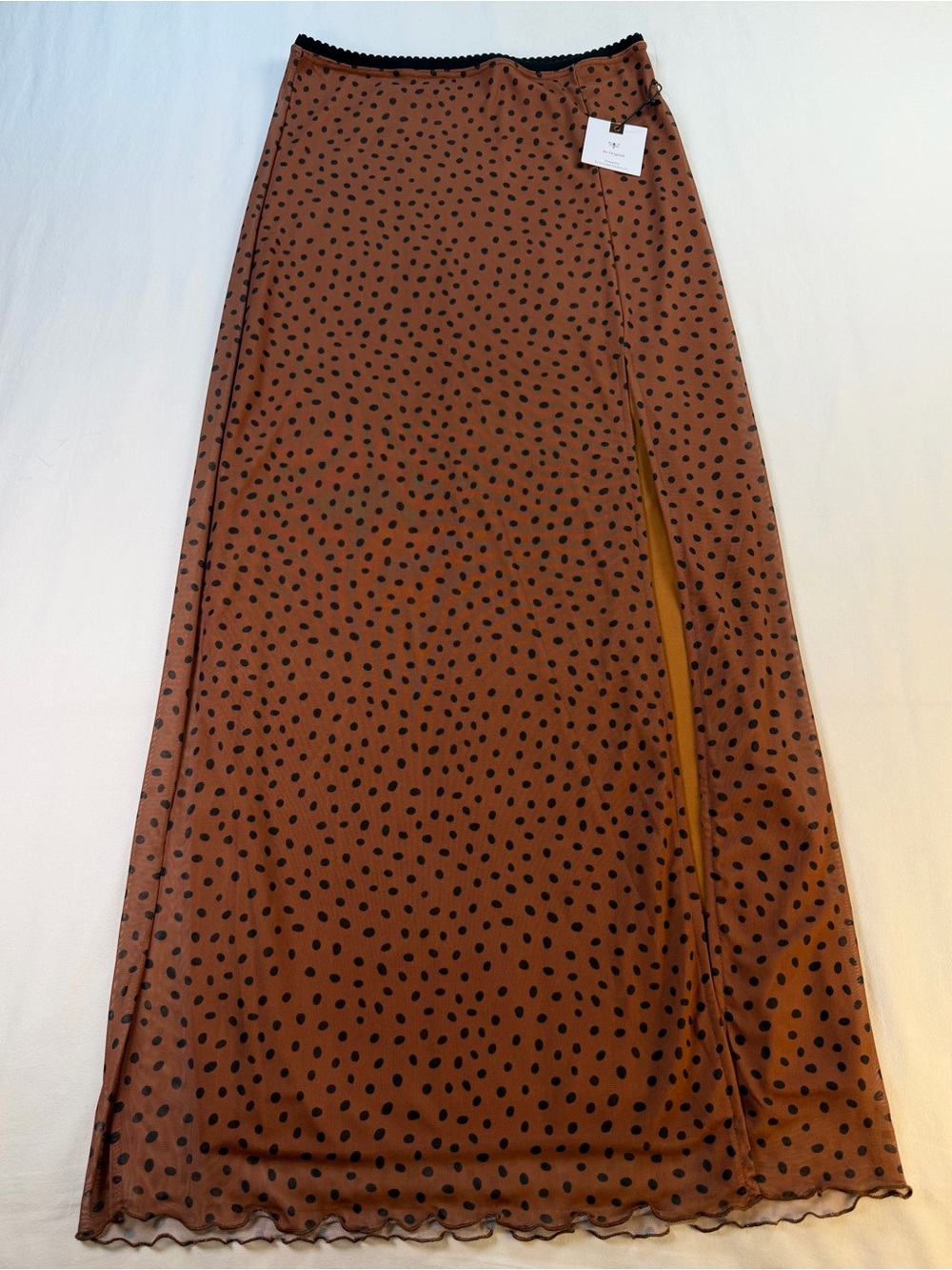 90’s Inspired Maxi Length A Line Polka Dot Skirt Size Small NWT